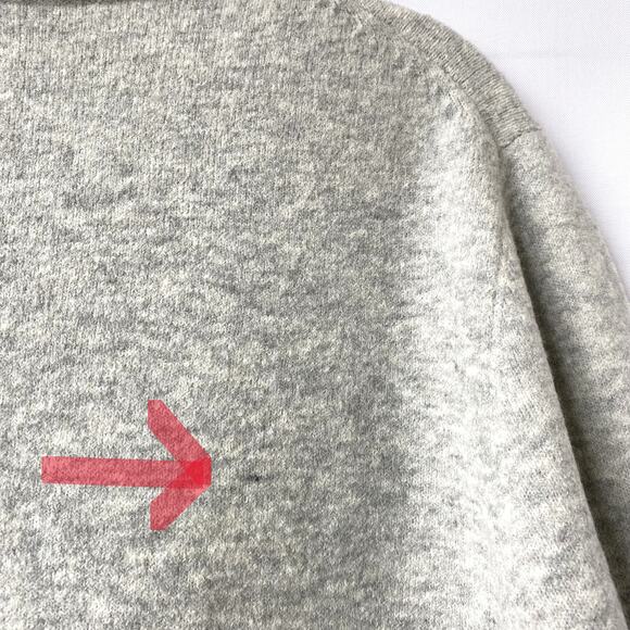 Ann Taylor Pearlized Trim Lady Jacket Cardigan Sweater Women XL Gray Old Money - Picture 7 of 11